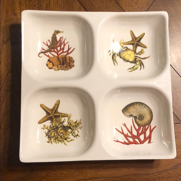 Precidio Melamine Coral Reef Themed Serving Tray - Picture 4 of 4